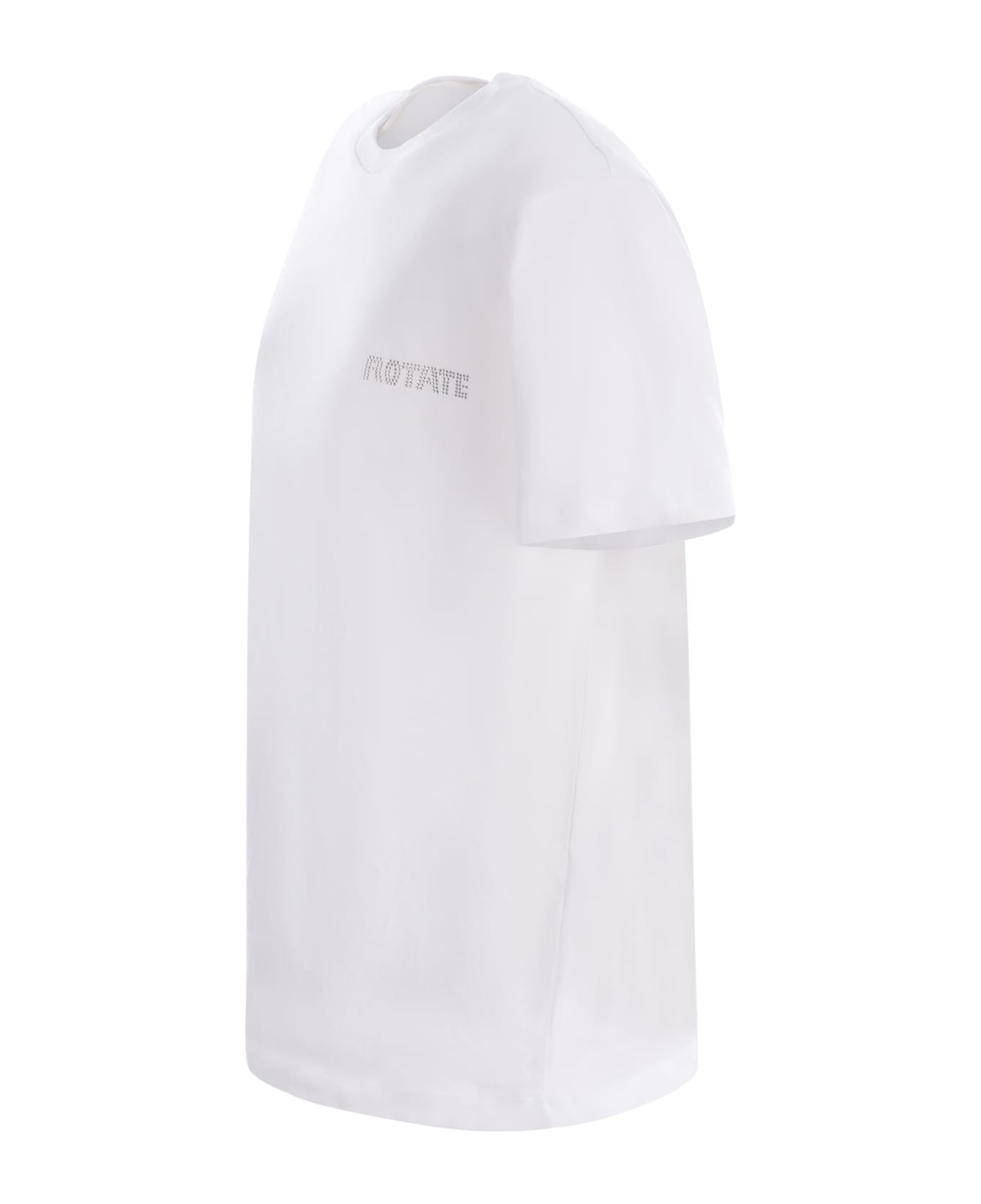 Rotate by Birger Christensen T-shirt Rotate "heart" In Cotton - Bianco Tシャツ