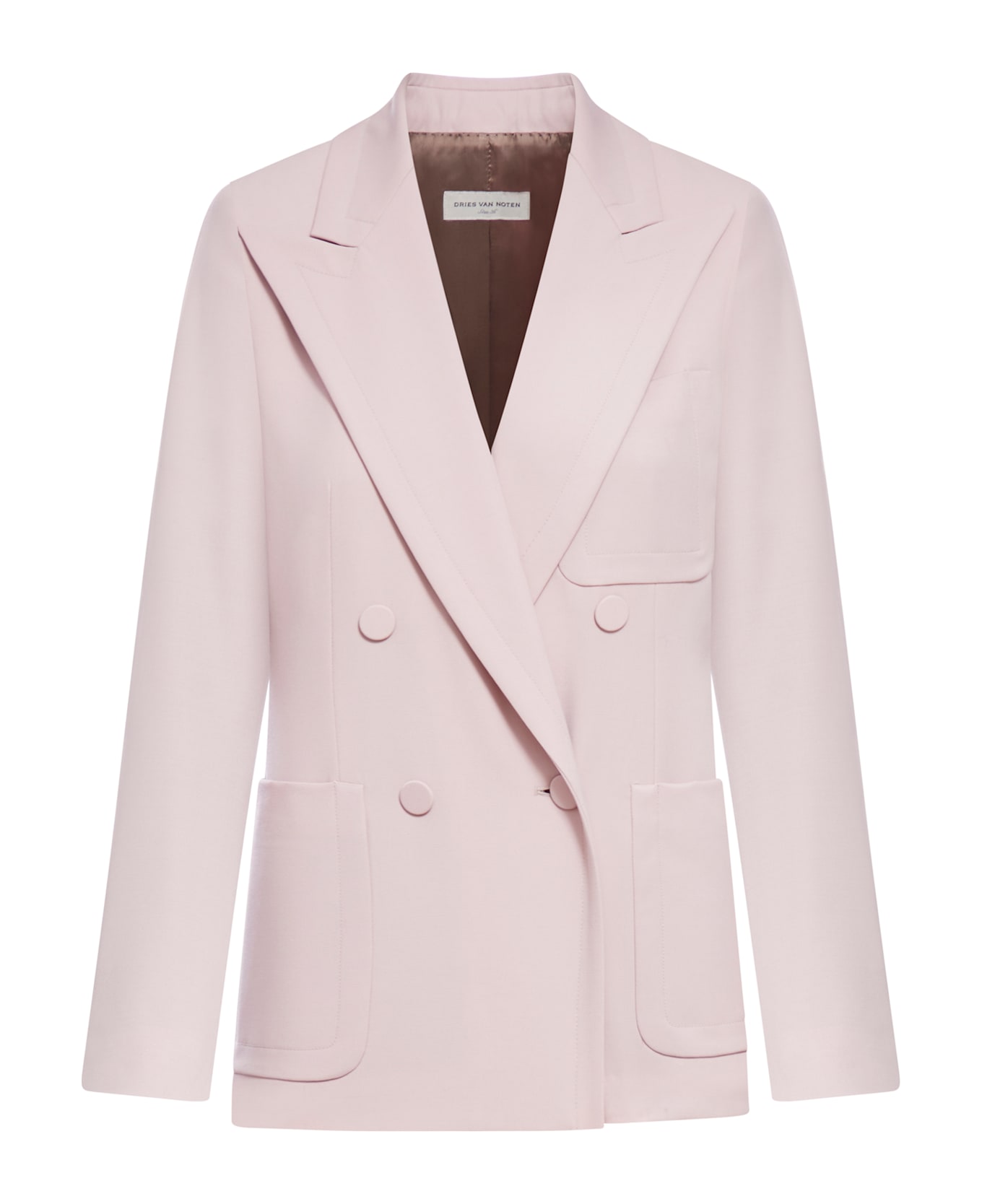 【送料&関税込】Dries Van Noten Old Rose Double-breasted Bla Dries Van Noten Old Rose Double-breasted Blazer | italist