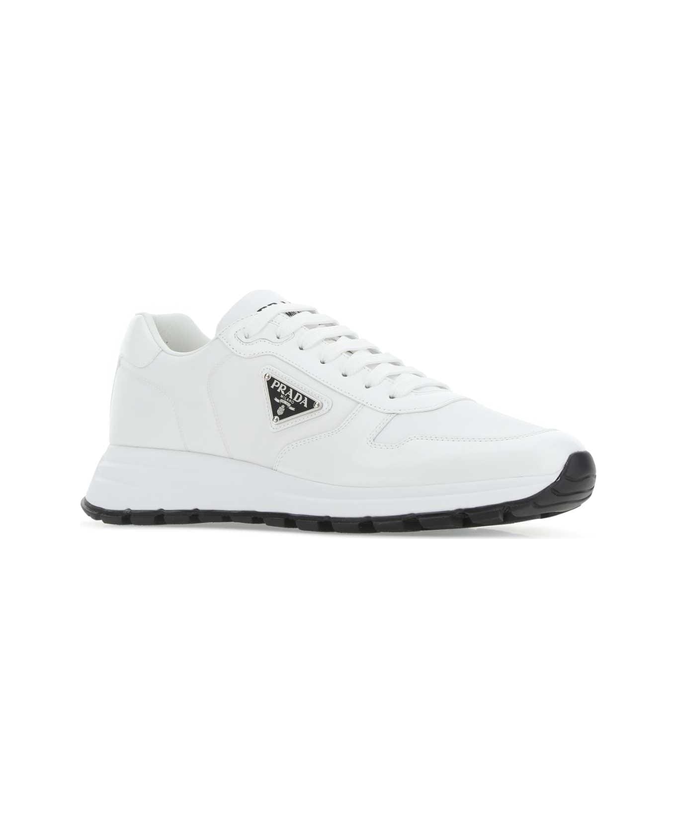 Prada White Re-nylon Prax 01 Sneakers - BIANCONERO
