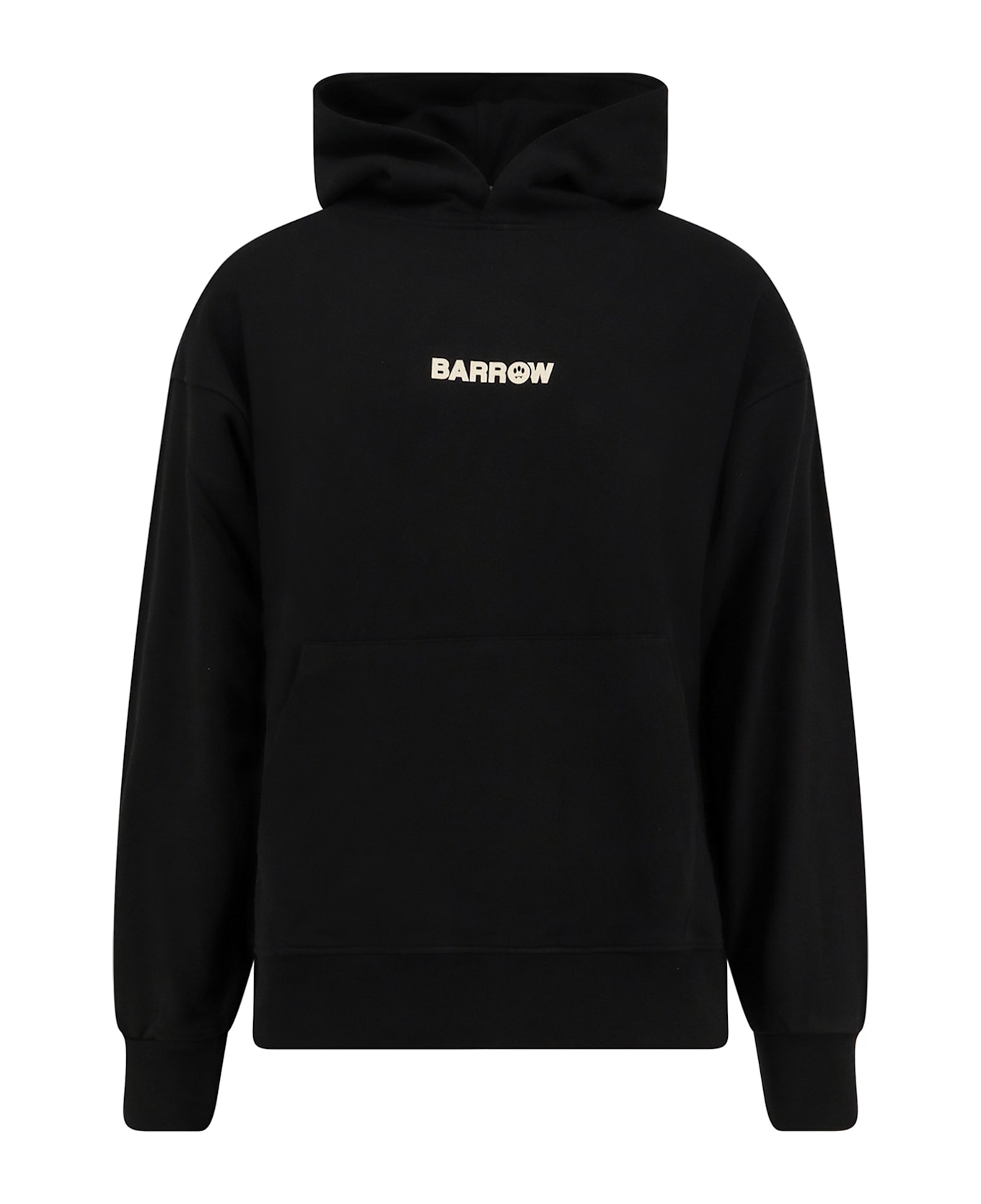 Barrow Hooded Cotton Sweatshirt - BLACK