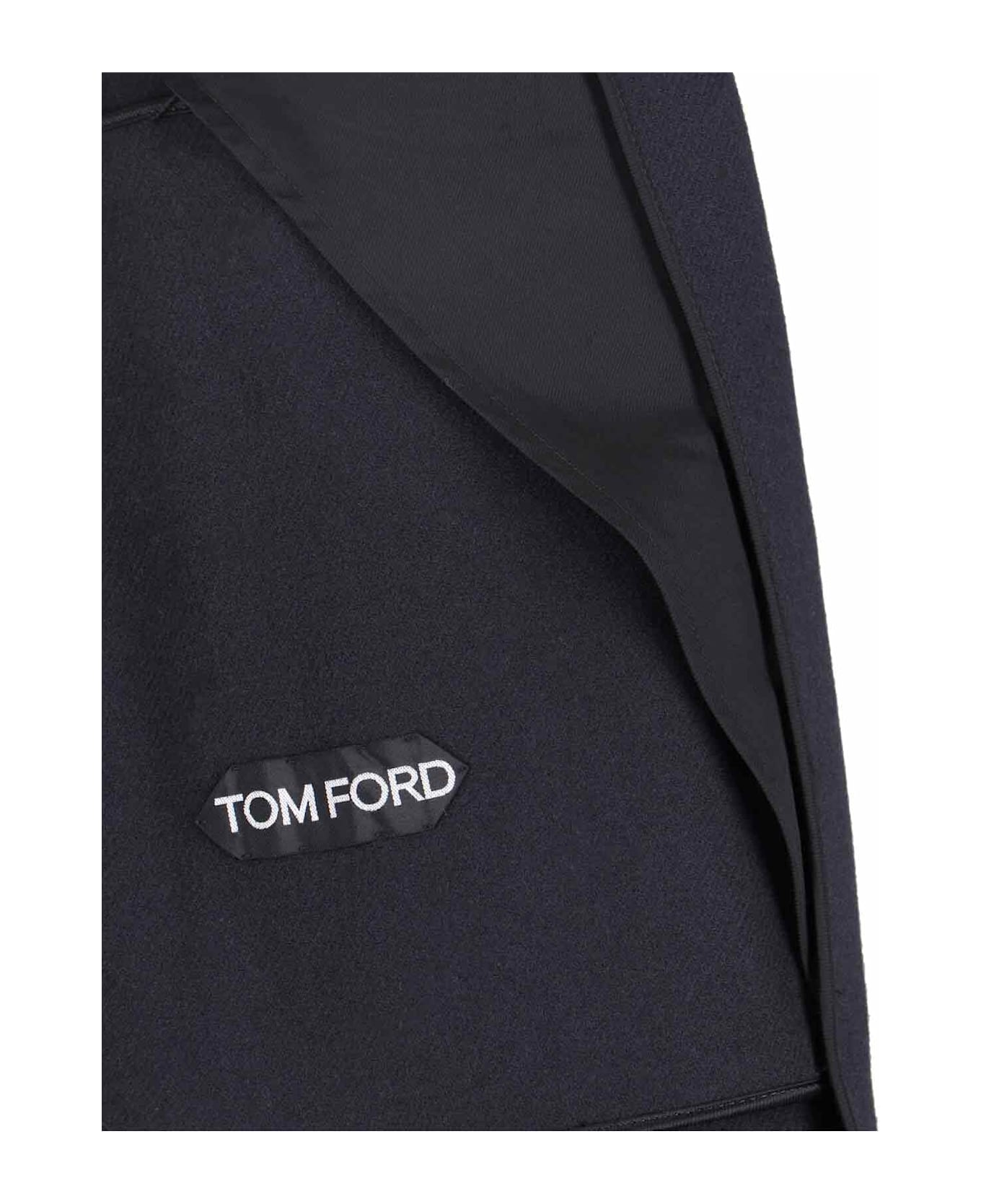 Tom Ford Virgin Wool Coat - Blue
