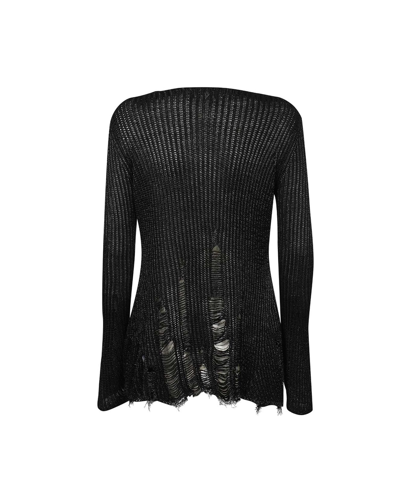 Dondup V-neck Sweater - black ニットウェア