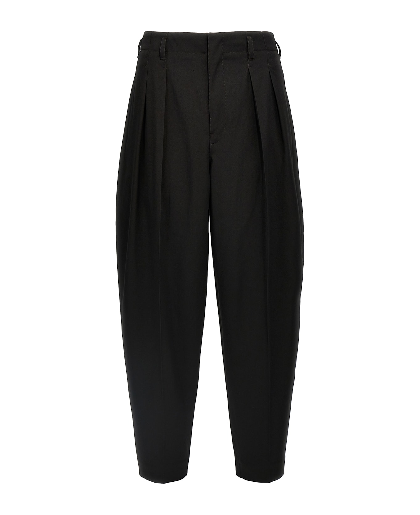 Lemaire 'pleated Tapered' Pants - Black  