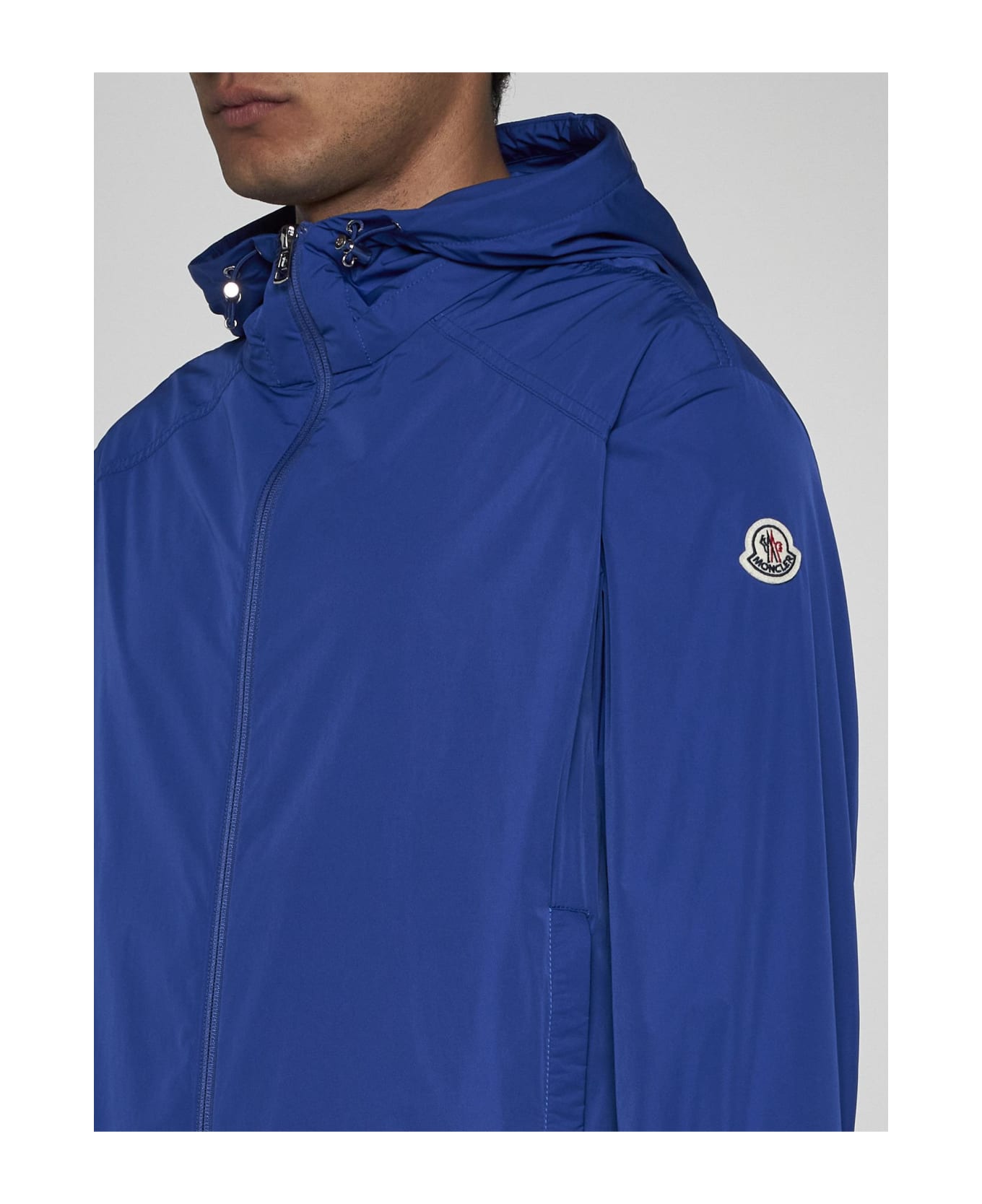 Moncler Clapier Nylon Jacket - MEDIUM BLUE