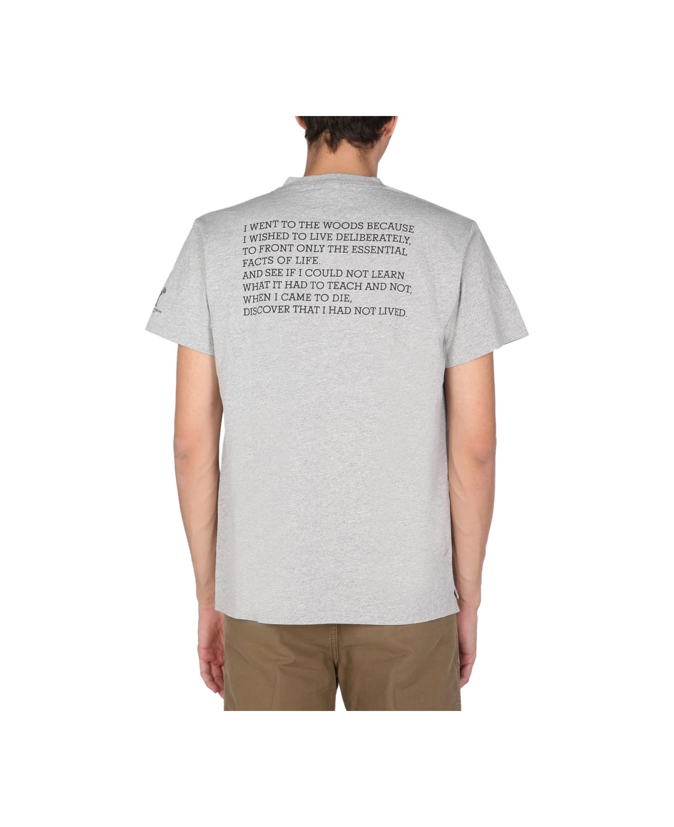 Engineered Garments Printed T-shirt - GREY シャツ