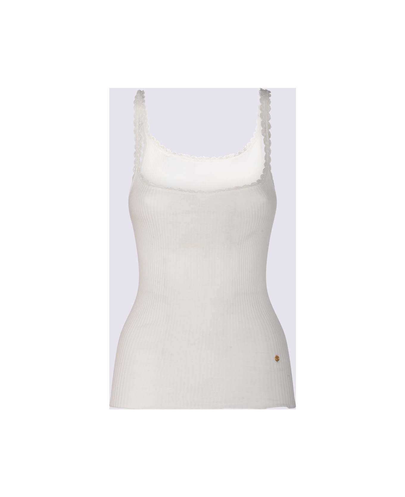 Chloé White Cotton Top - White