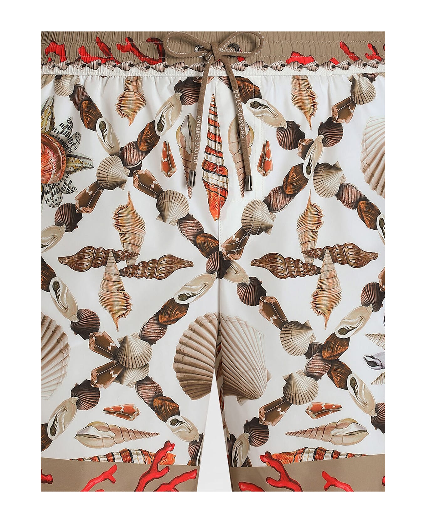 Dolce 
Gabbana Swim Trunks With Pochette - CONCHIGLIE F.BIANCO