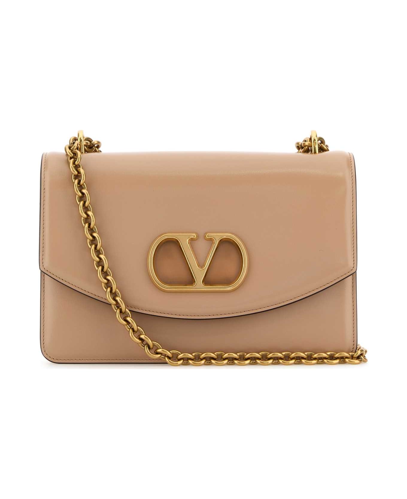 Valentino Garavani Skin Pink Leather Vain Shoulder Bag - ROSESAND
