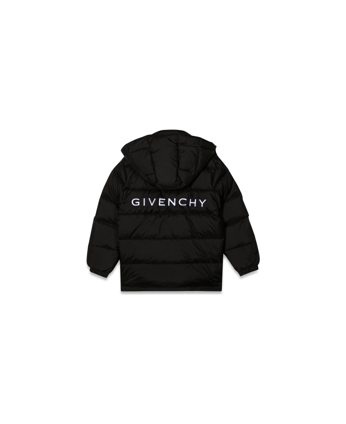 Givenchy Long Down Jacket With Hood - BLACK