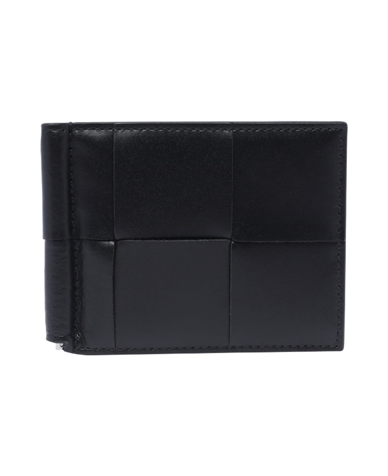 Bottega Veneta Cassette Bill Clip Wallet - Black