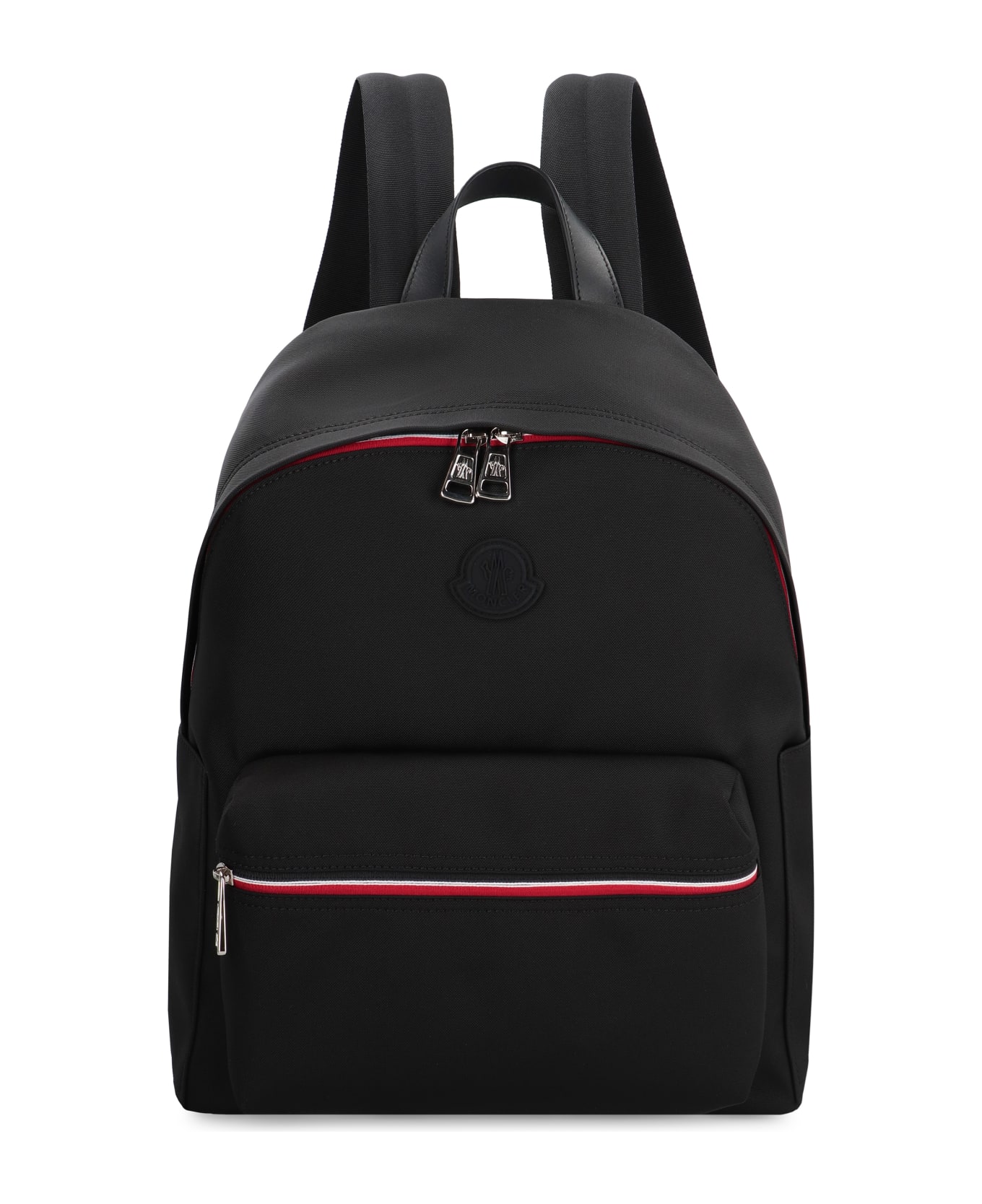 Moncler New Pierrick Leather Details Nylon Backpack - Black