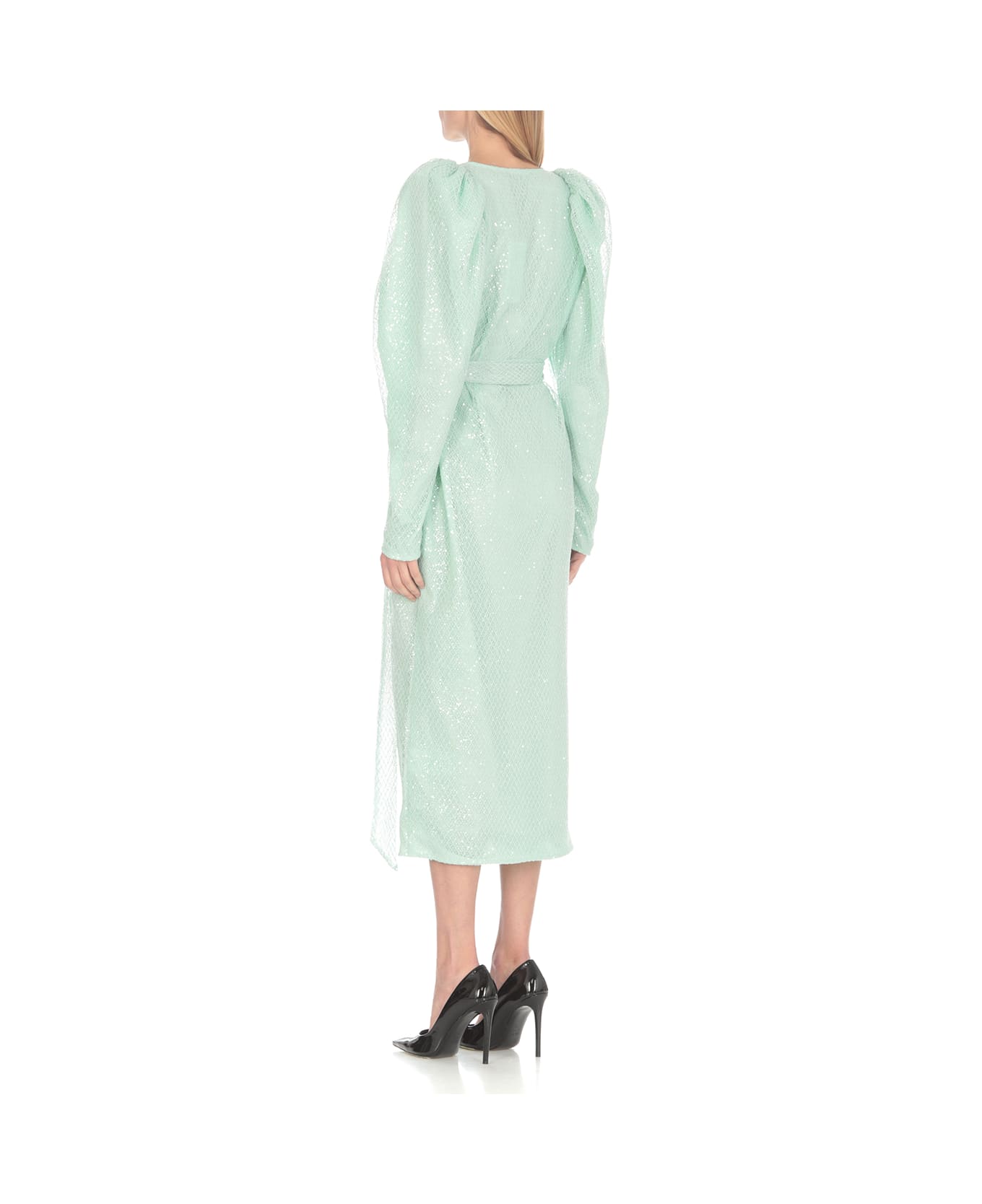 Rotate by Birger Christensen Dress With Paillettess - Green