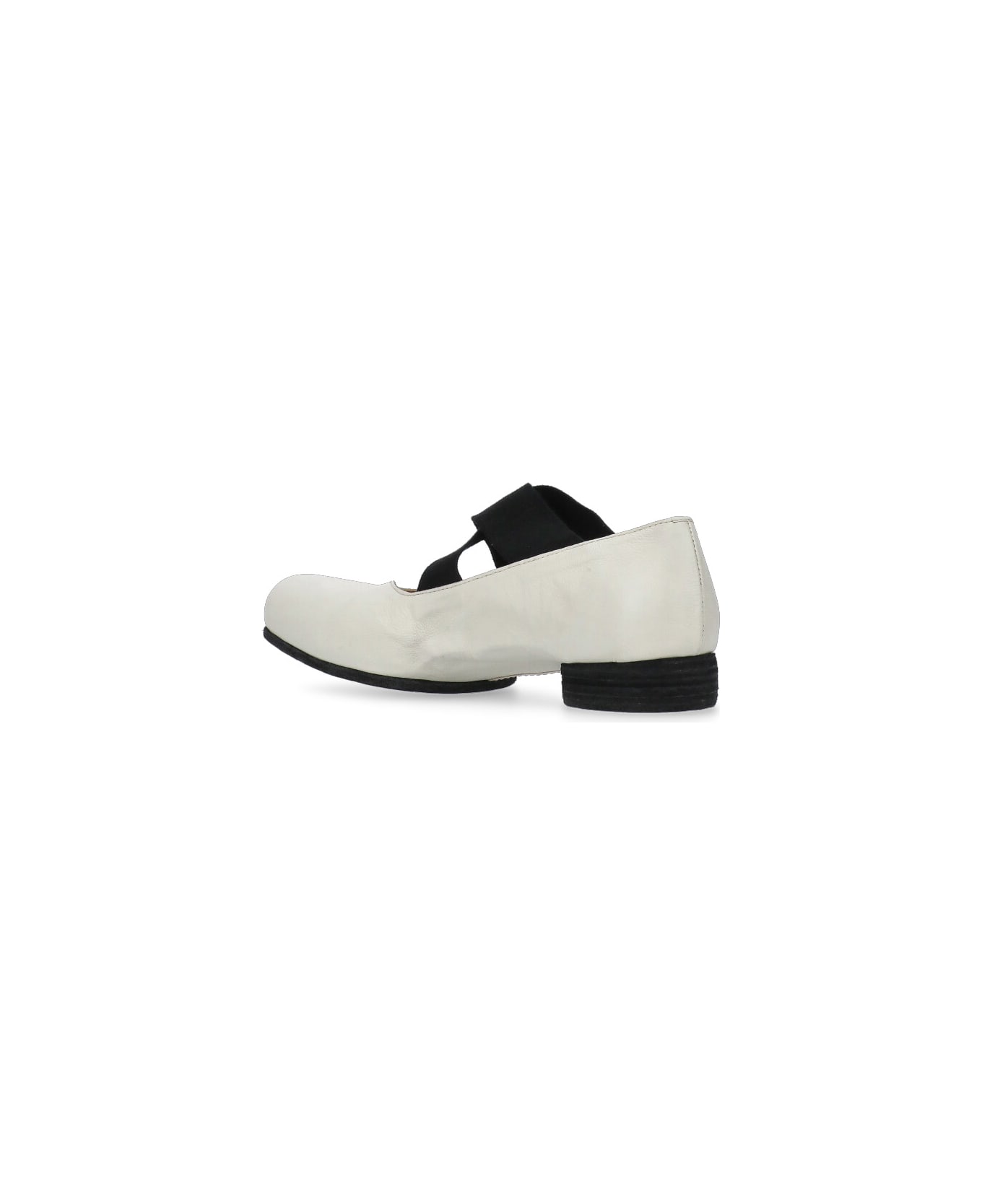 Uma Wang Leather Ballet Shoes - Ivory