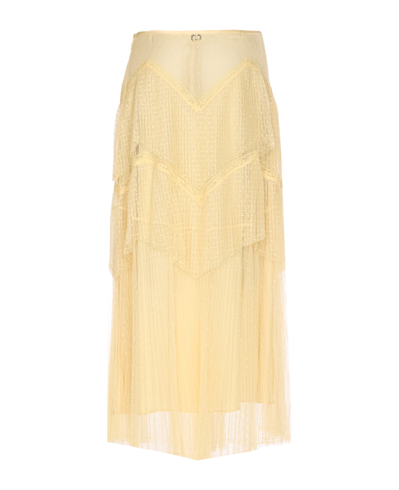 TwinSet Midi Skirt - Yellow