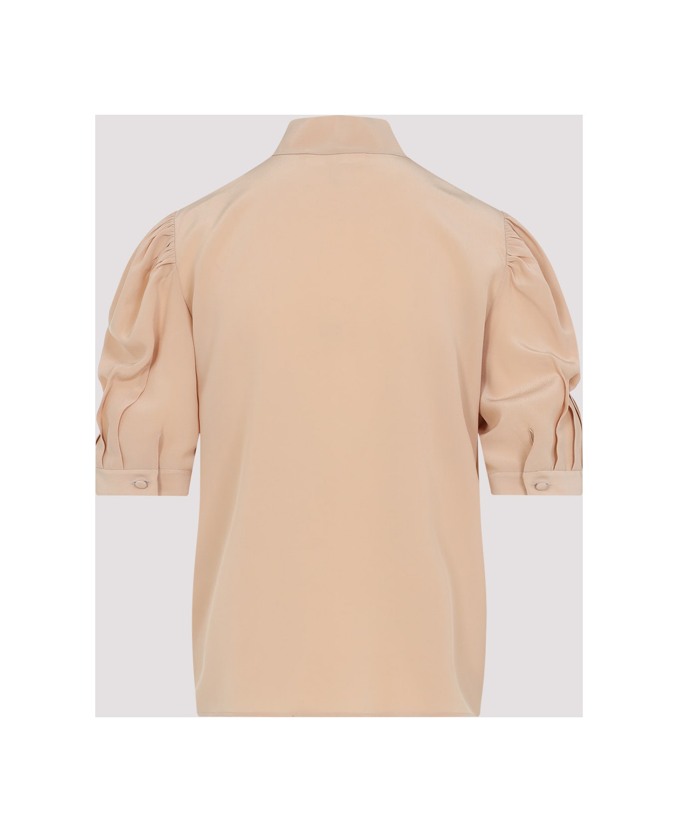 Chloé Silk Blouse - Sand Brown