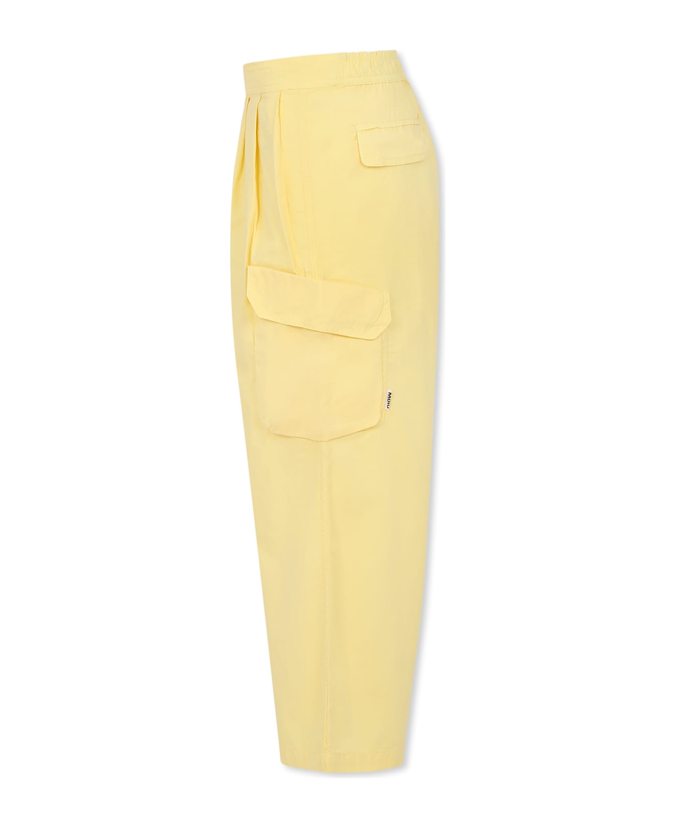 Molo Yellow Trousers For Girl - Yellow