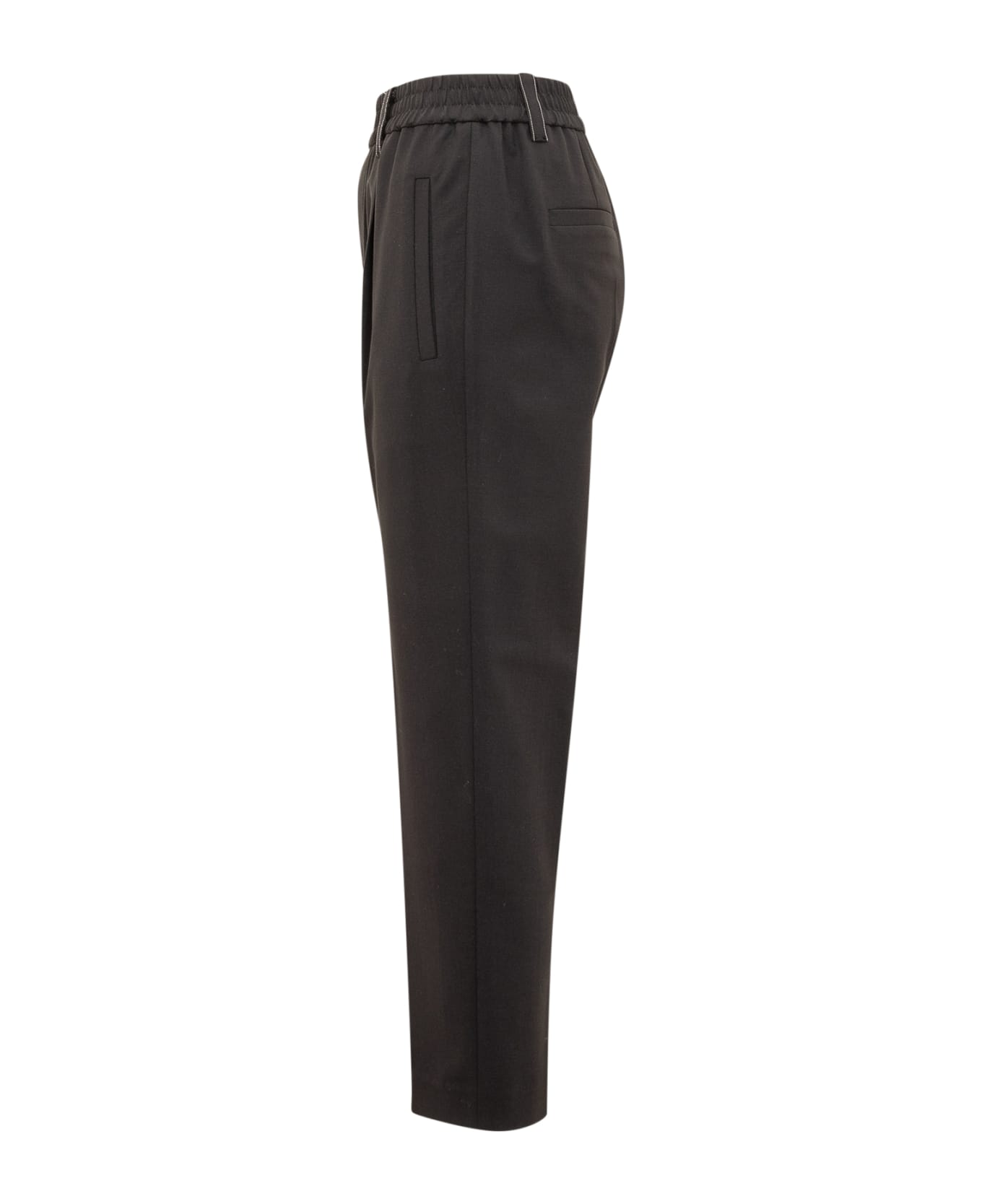 Brunello Cucinelli Elastic Waist Plain Trousers - C101 ボトムス