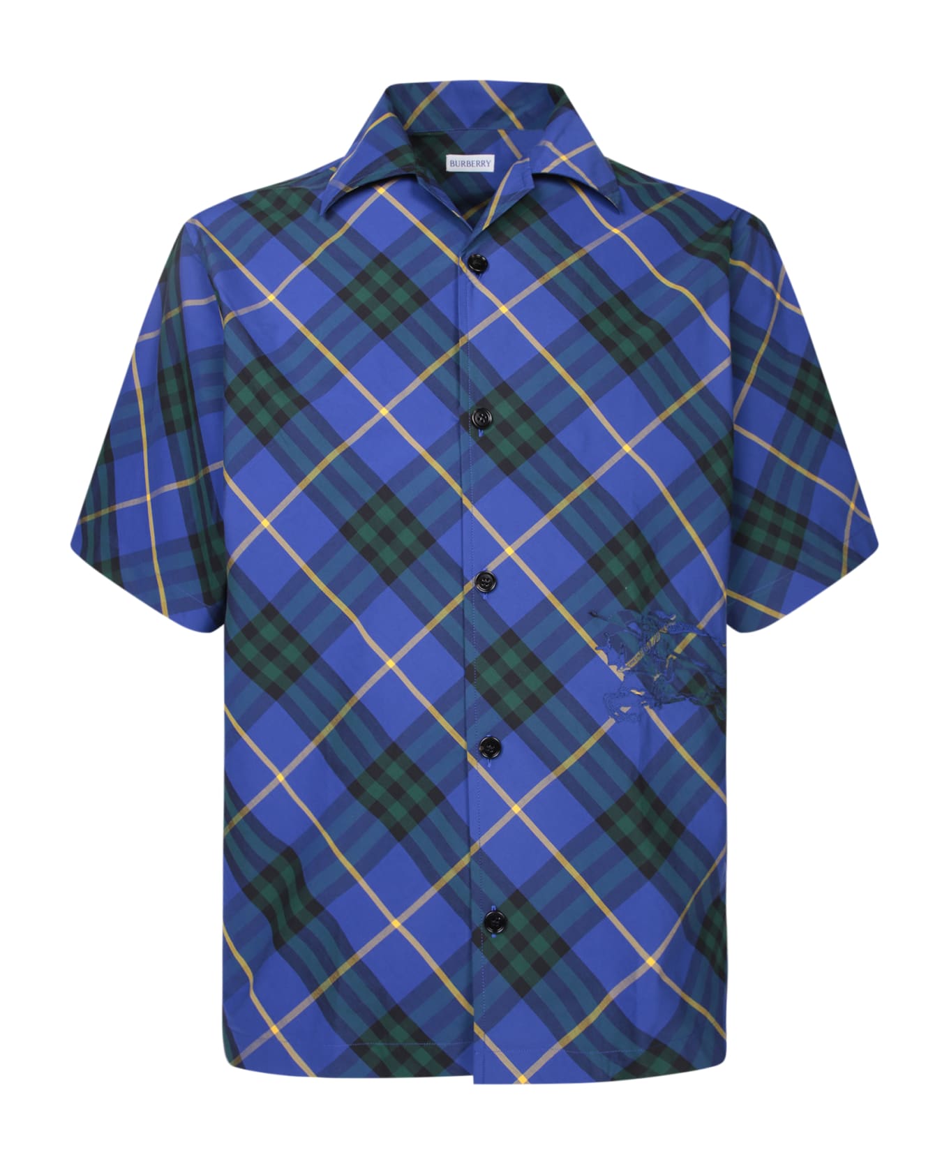 Burberry Checkered Short-sleeve Shirt - Blue