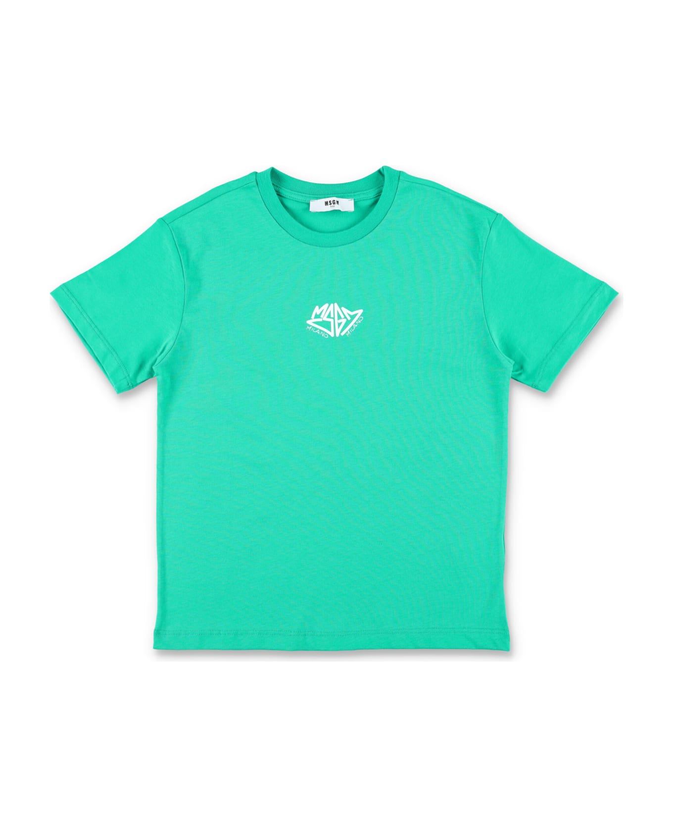 MSGM Logo Back T-shirt - GREEN