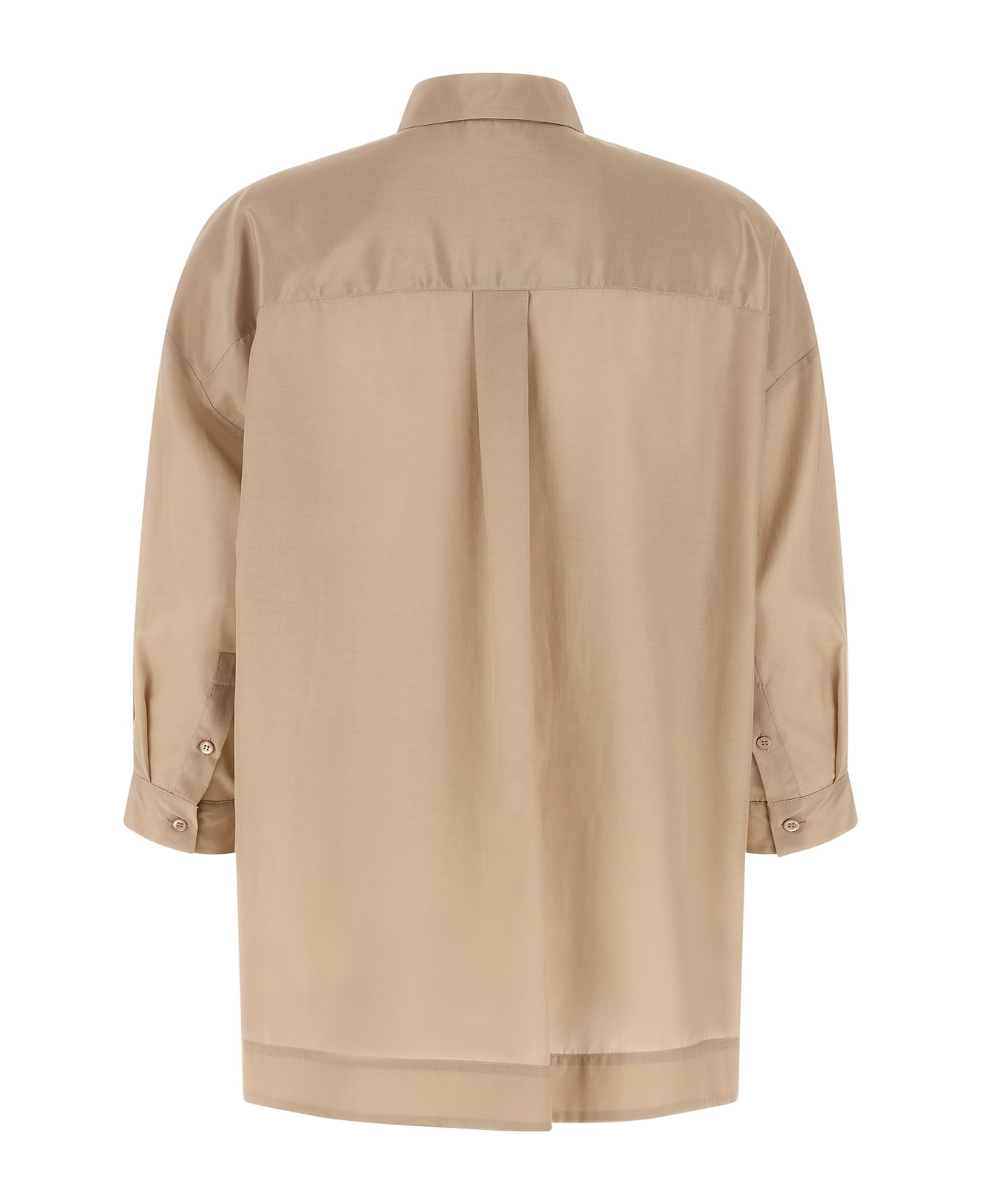 Peserico Asymmetric Hem Shirt - Beige