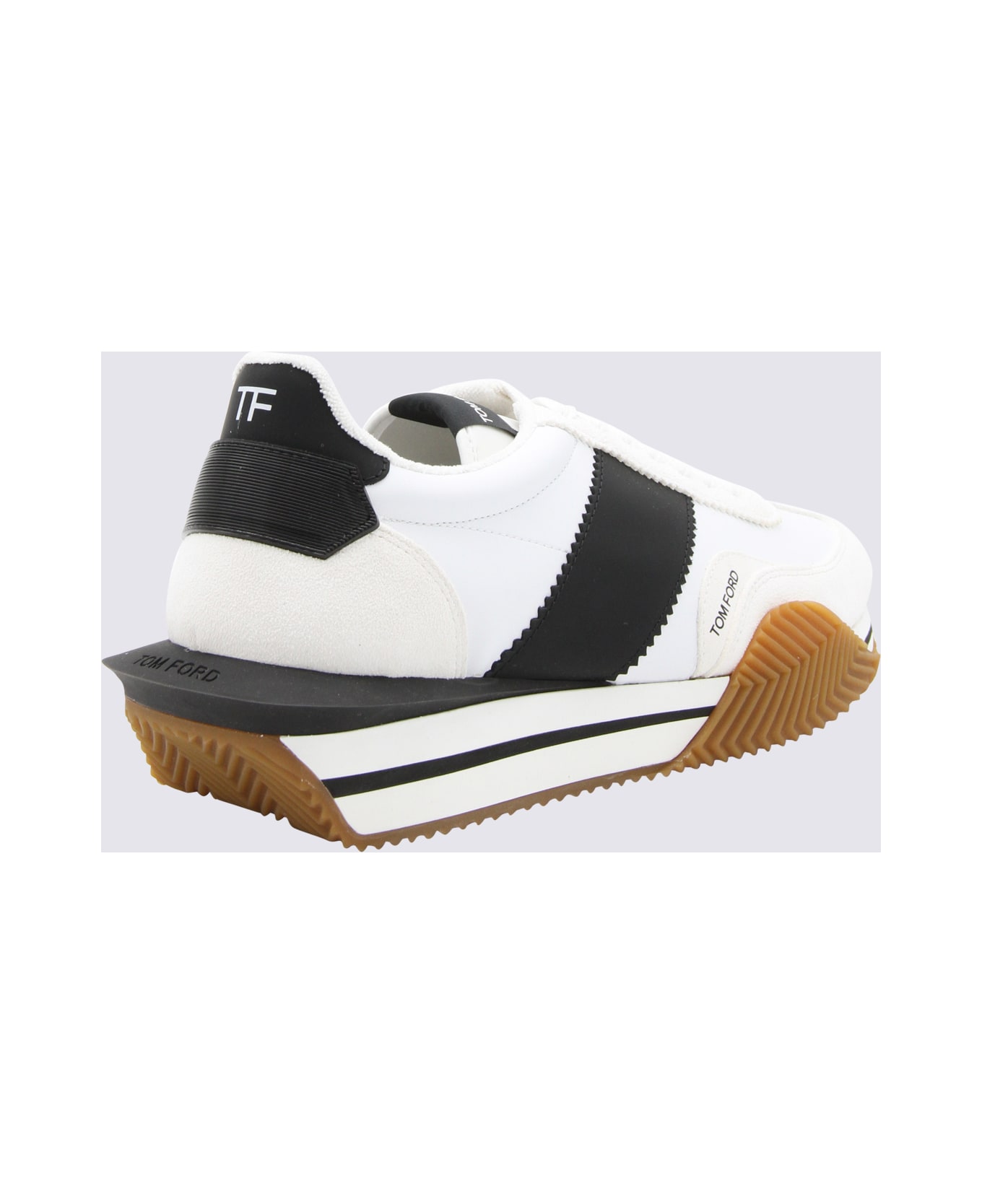 Tom Ford White Leather Sneakers - White
