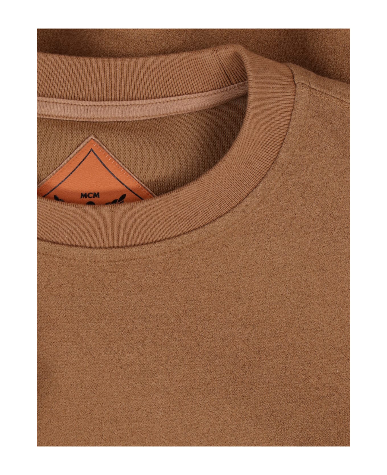 MCM Logo Crewneck Sweatshirt - BUFF