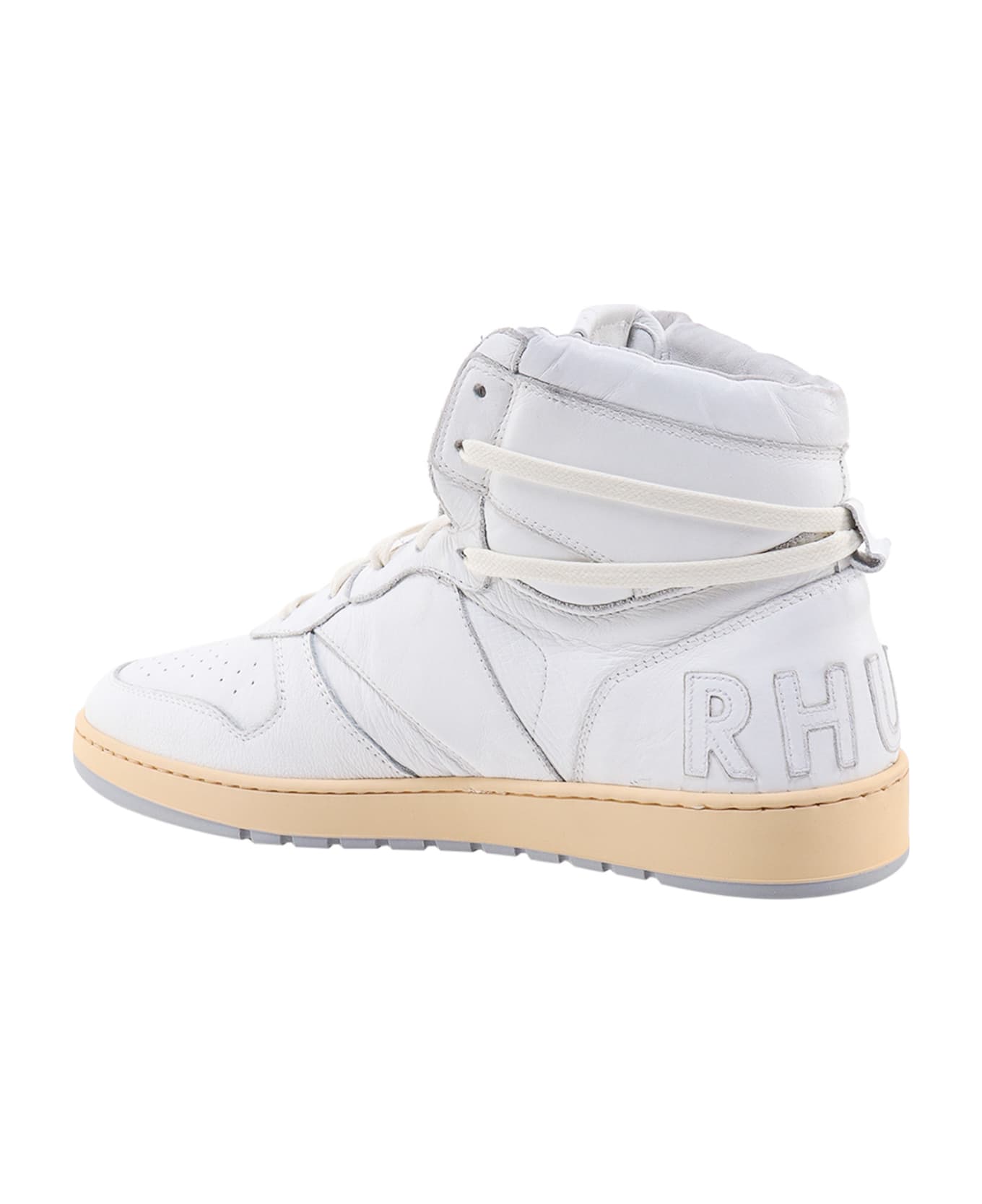 Rhude Rhecess Hi Sneakers - White