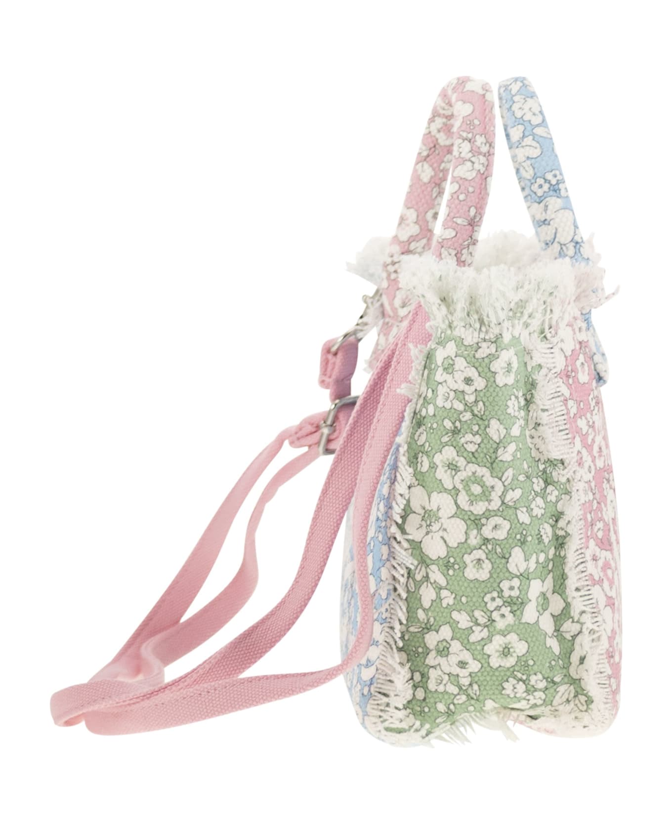 MC2 Saint Barth Mini Vanity Bag In Floral Cotton Canvas - Multicolor