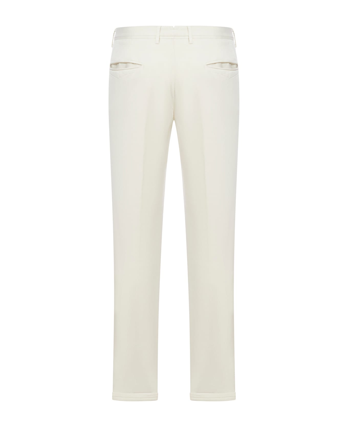 Incotex Slim Cotton Trousers - White