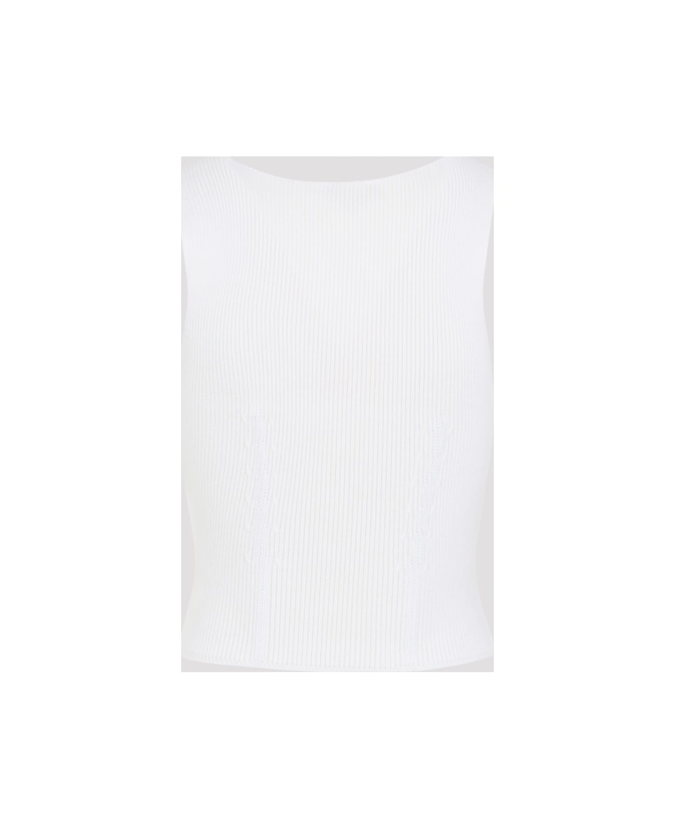 Alaia Alaïa Corset Top - Blanc Naturel