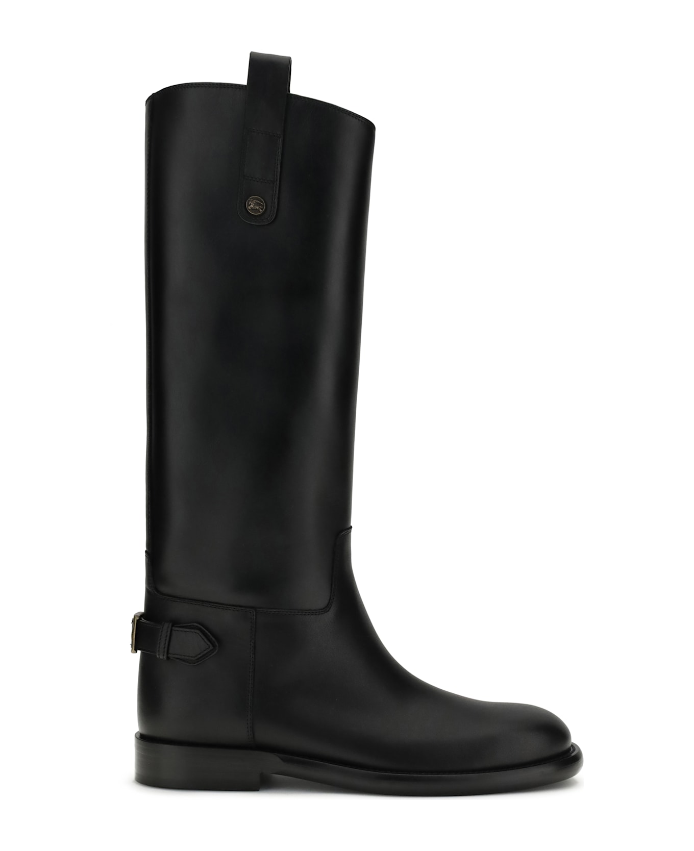 Burberry Leather High Boots - Black
