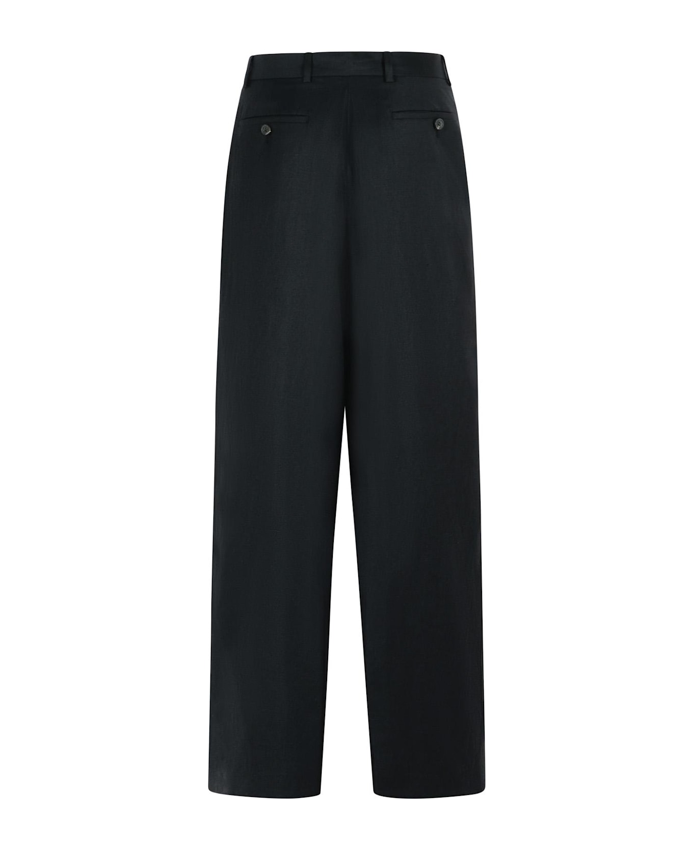 Dries Van Noten 
pepper
 Black Wool Blend Pants - Black