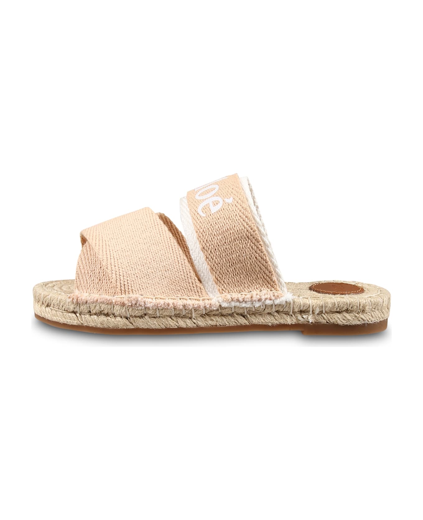 Chloé Pink Slippers For Girl With Logo - Pink