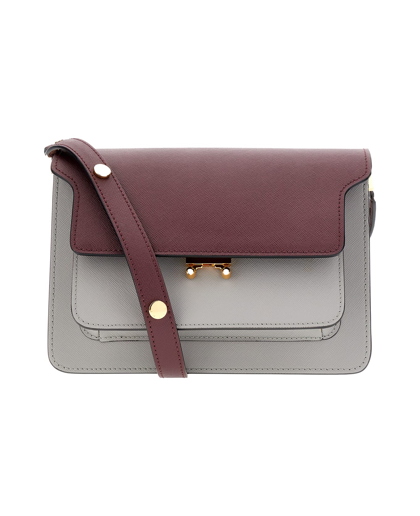 Marni Multicolor Leather Trunk Crossbody Bag - Z679N