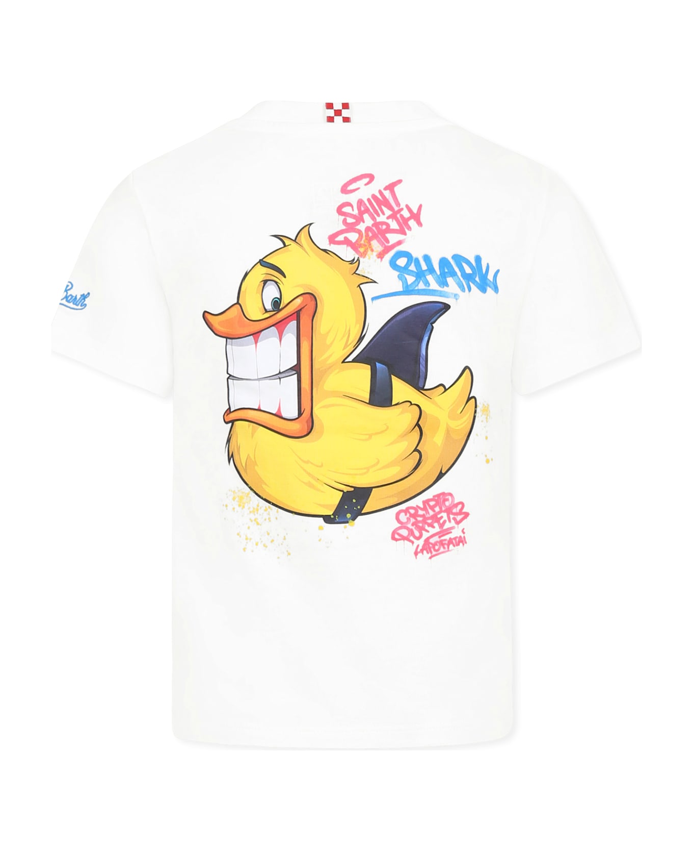 MC2 Saint Barth White T-shirt For Boy With Duck - White