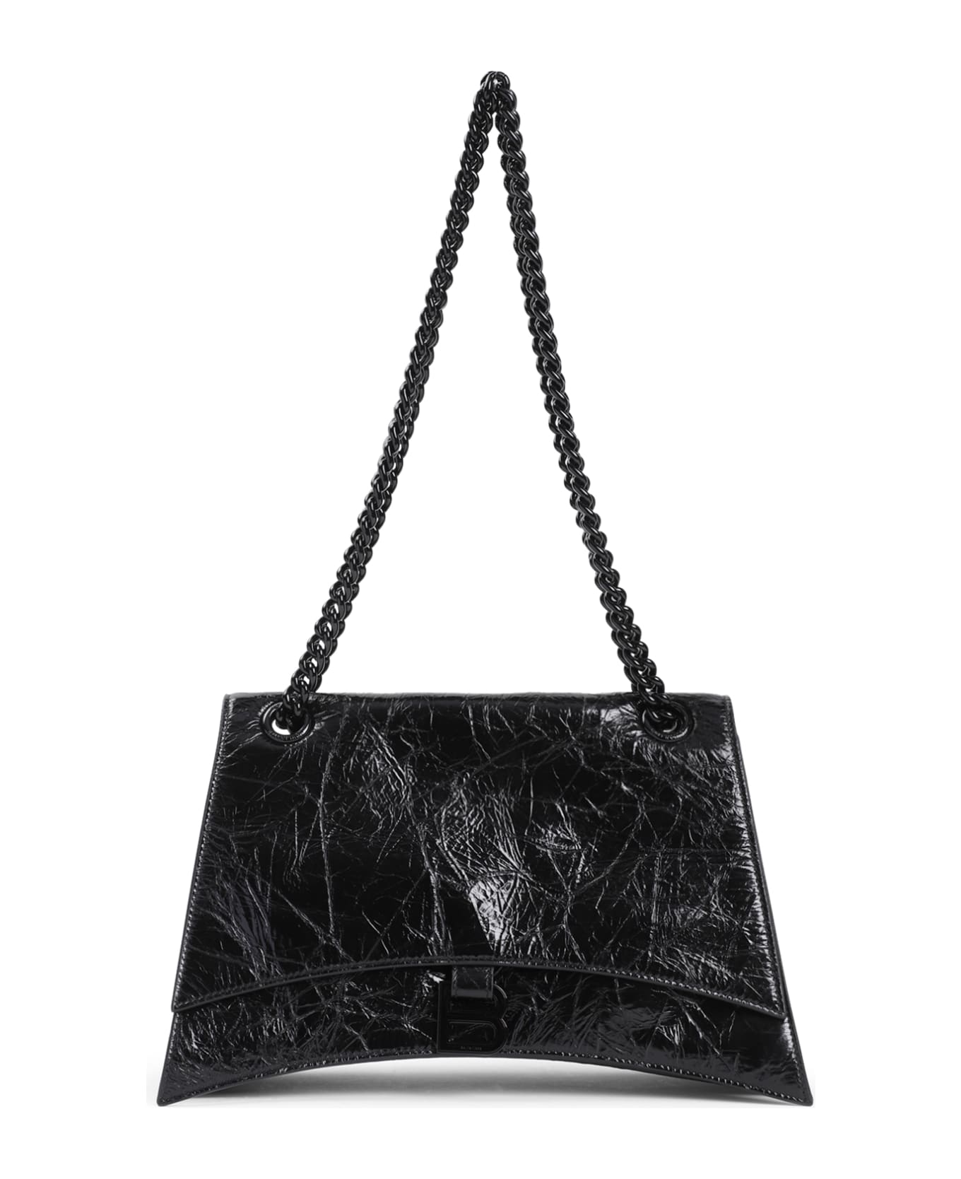 Balenciaga Crush Chain Shoulder Bag - Black