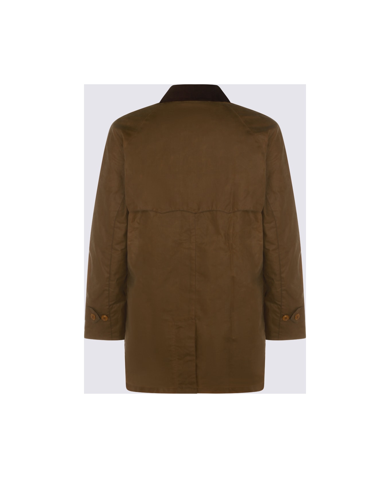 Barbour Brown Cotton Wax Trench Coat - Brown