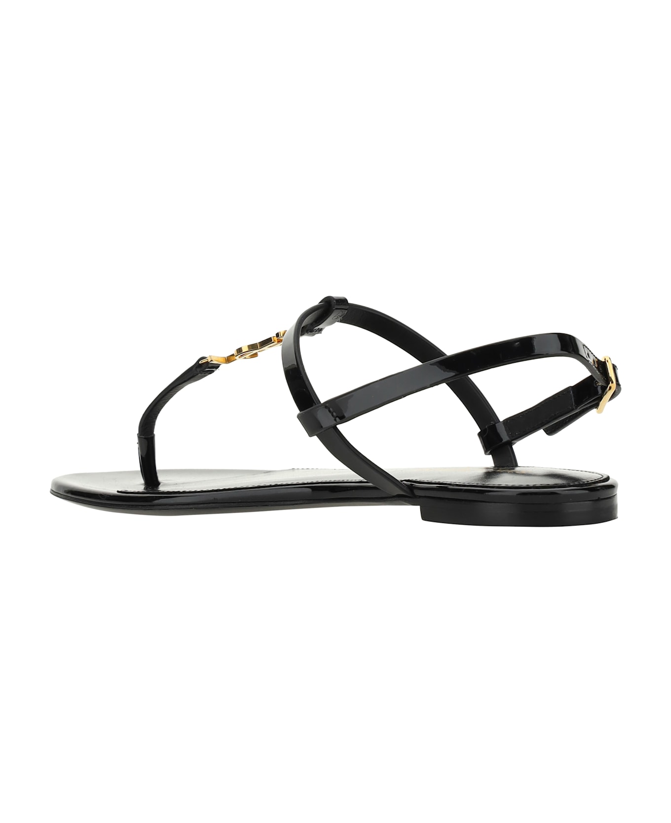 Saint Laurent Cassandra Sandals - BLACK