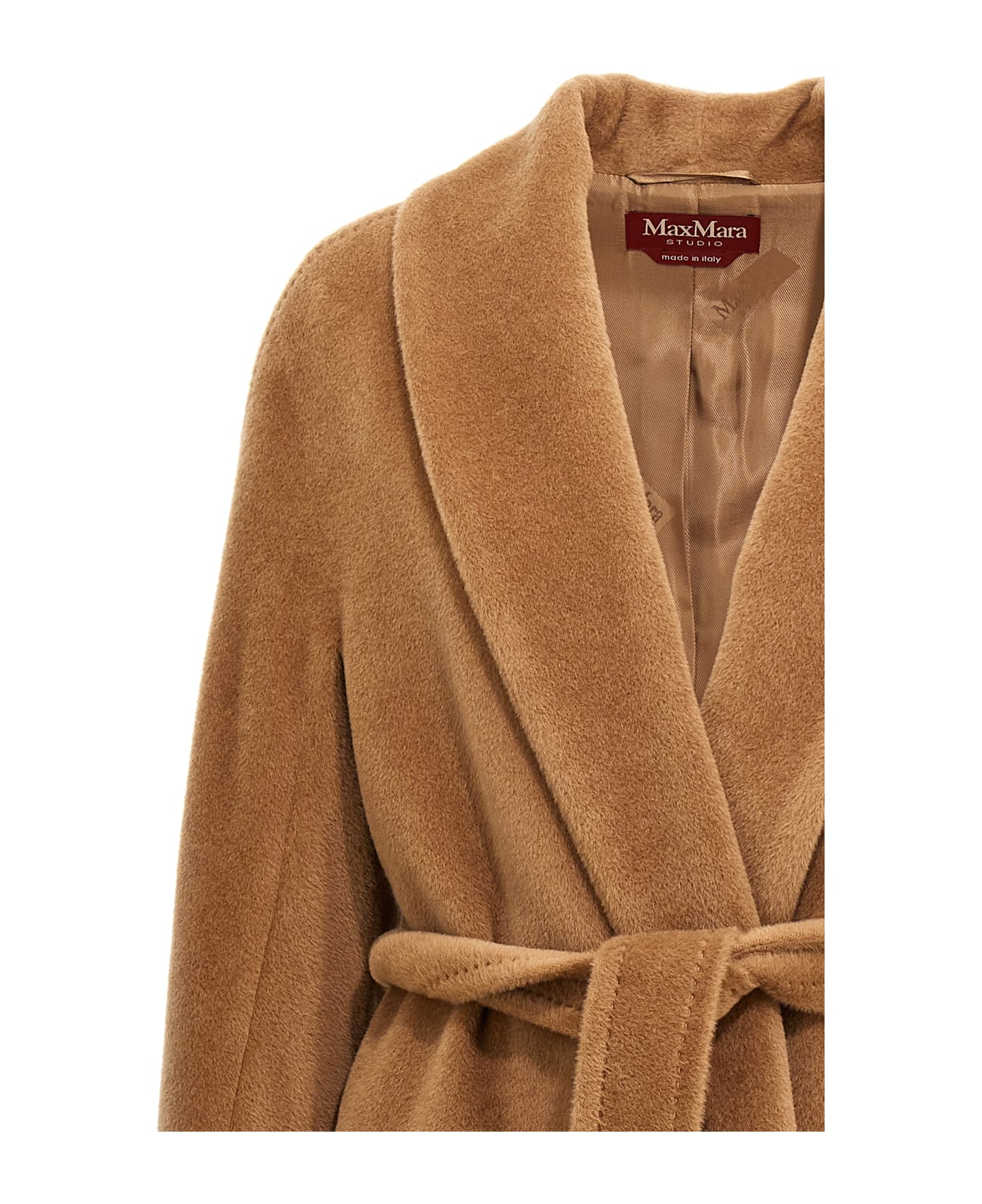 Max Mara Studio 'usa' Coat - Beige