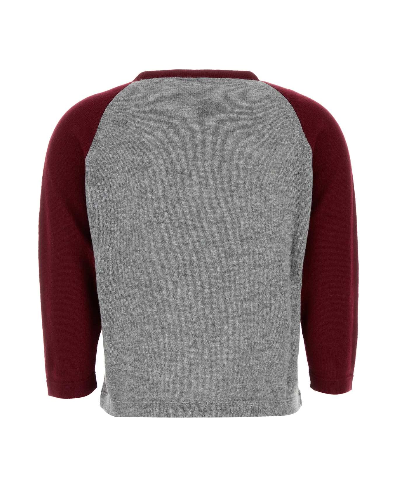 Prada Grey Cashmere Sweater - GRIGIO+AMARANTO
