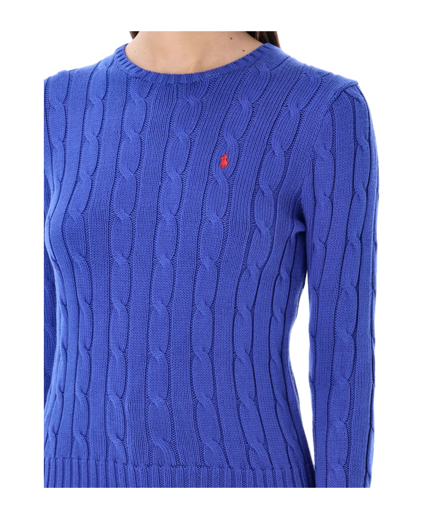Polo Ralph Lauren Cable-knit Cotton Crewneck Sweater - RUGBY ROYAL