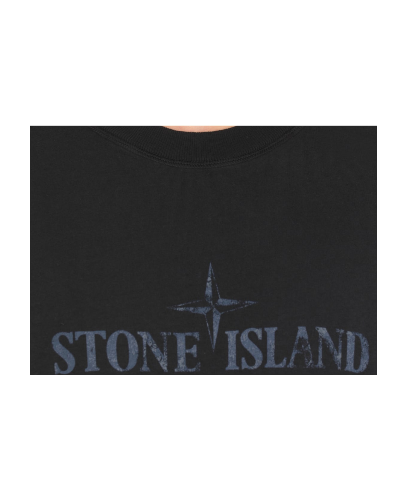 Stone Island T-shirt With Logo - Blue