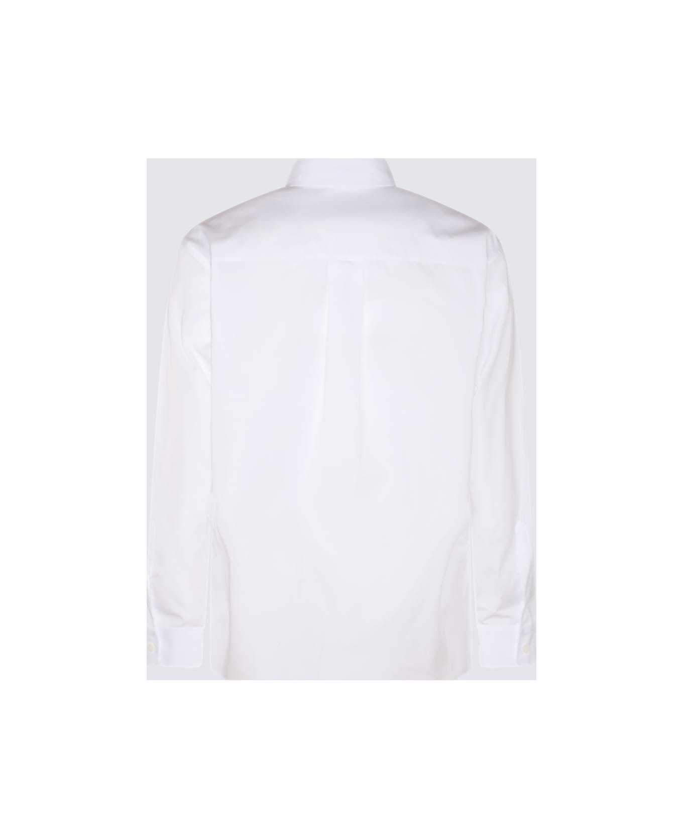Dsquared2 White And Black Cotton Shirt - White シャツ