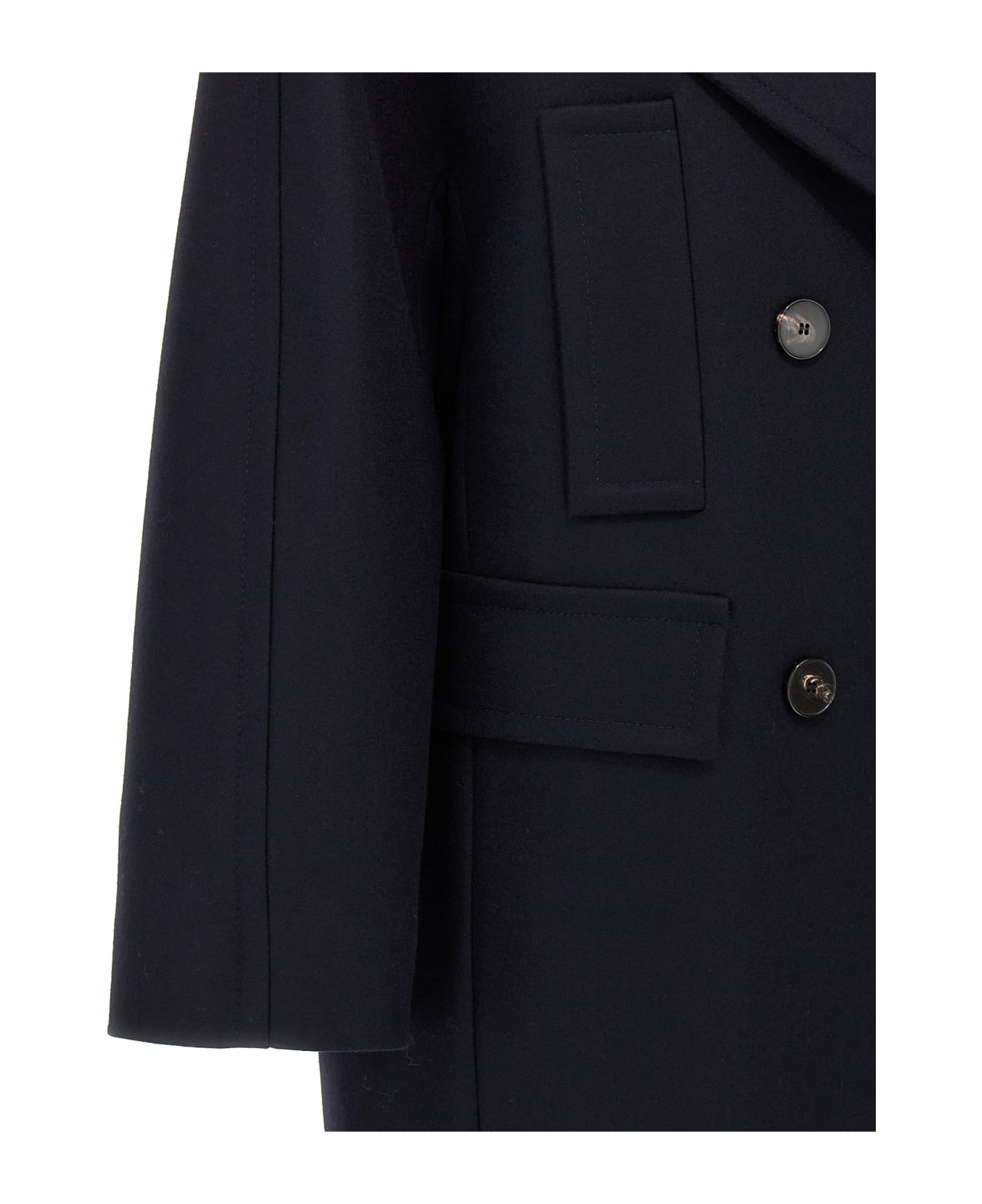 Alberto Biani Double-breasted Coat - Blue