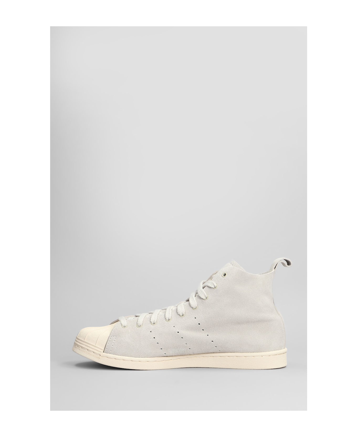 Adidas Originals by Wales Bonner Superstar Hi Sneakers In Grey Suede - SUPPLICOLCREAMWHTGOLDMET スニーカー