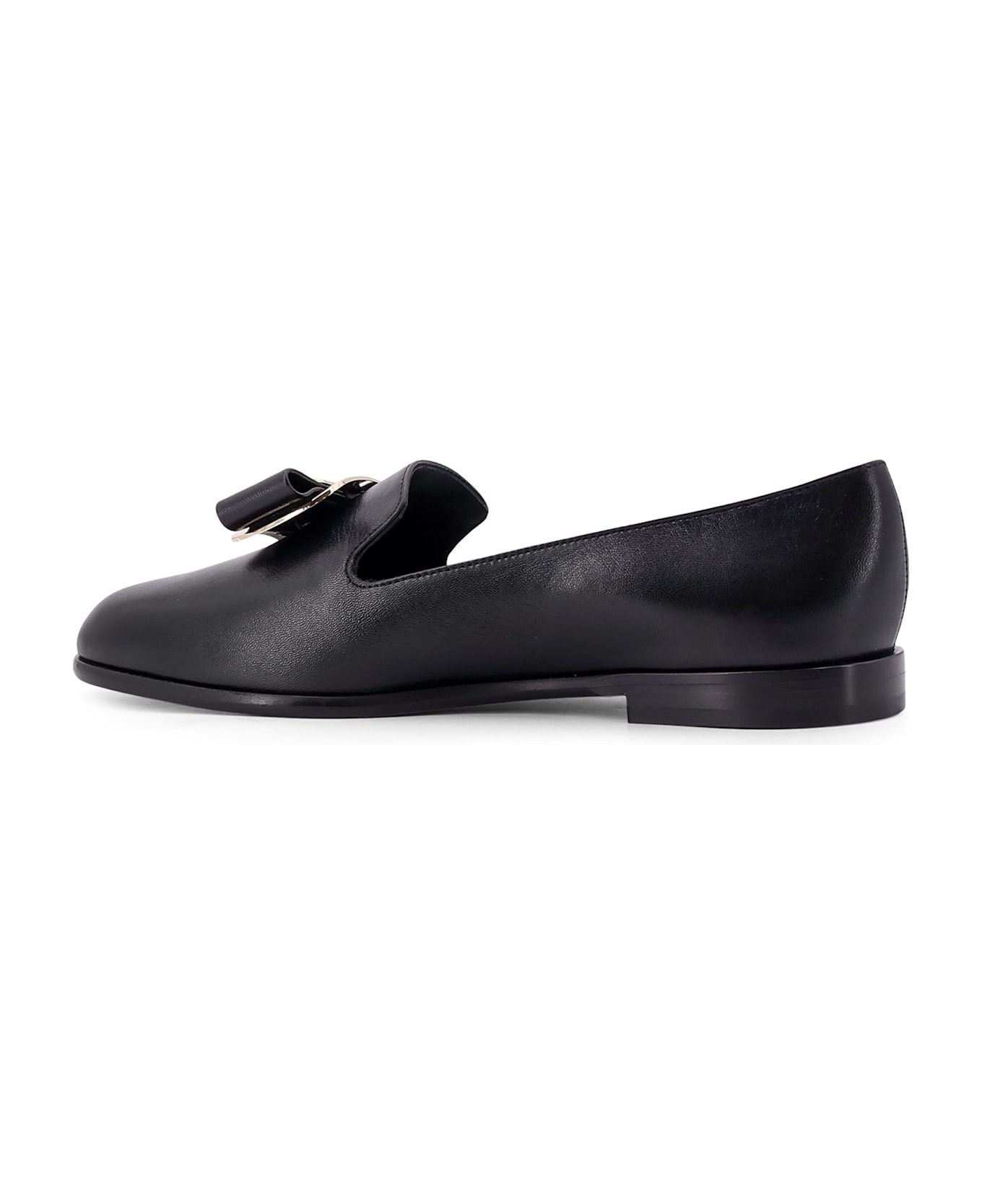 Ferragamo Zarina Leather Loafer - Black