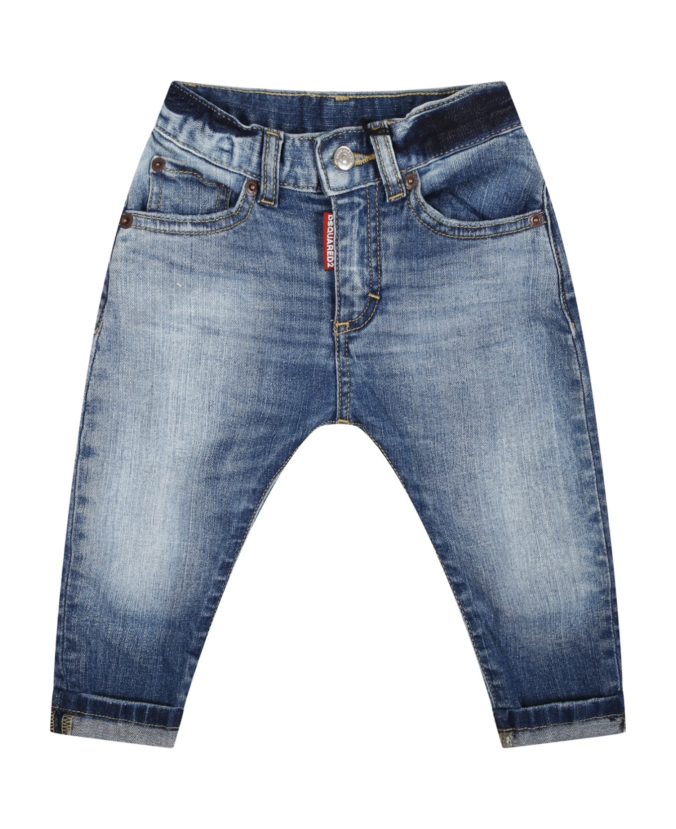 Dsquared2 Denim Jeans For Baby Boy With Logo - Denim ボトムス