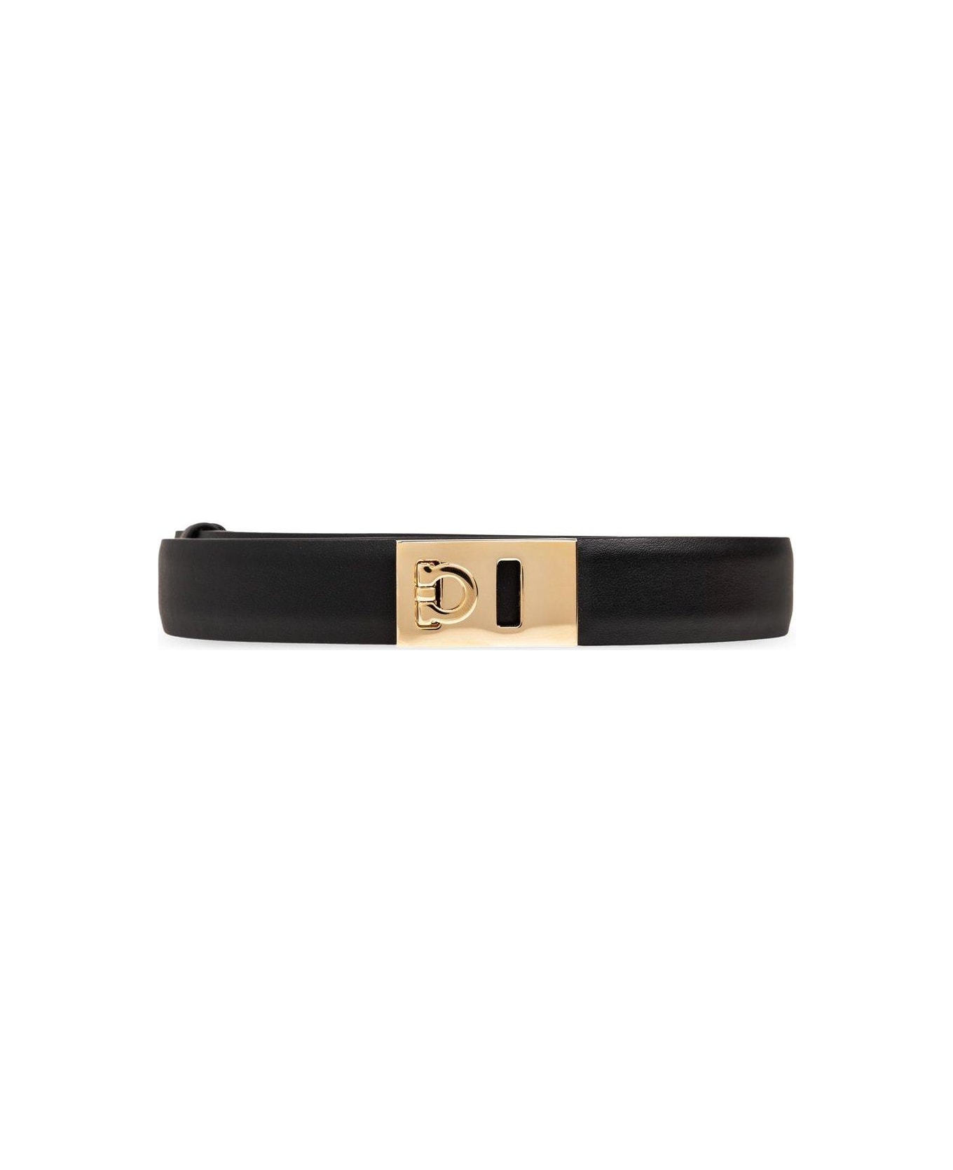 Ferragamo Gancini Logo-debossed Belt - Nero