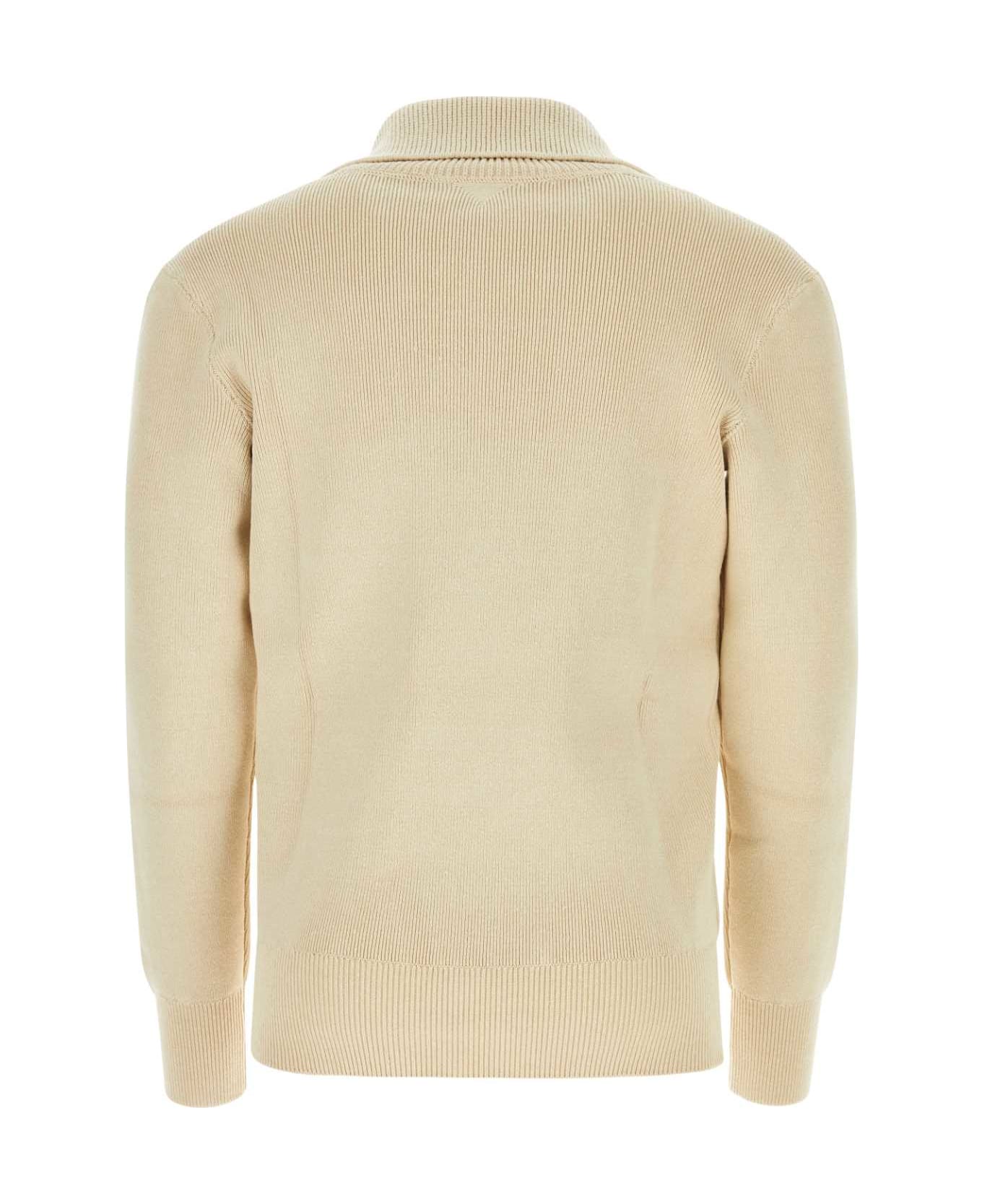 Bottega Veneta Beige Linen Blend Sweater - BEIGE