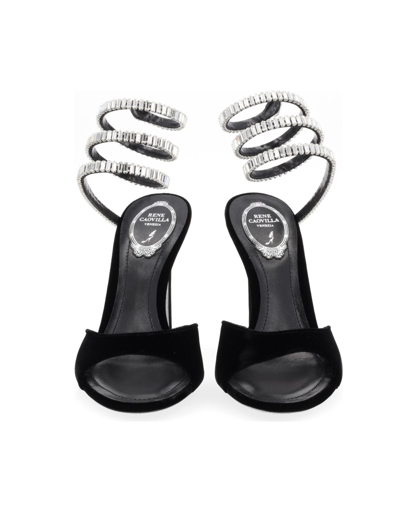 René Caovilla "cleo Spark" Sandal - BLACK